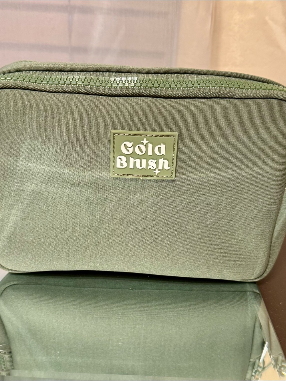 Gold Blush Olive Green Bestie Crossbody Bag BNWT